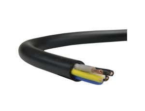 Przewód prądowy H05VV-F / OWY 500V 5x1 warsztatowy czarny linka Elektrokabel /100m/