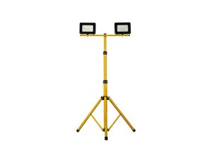 Projektor LED na statywie żółty 2x30W 2x2350lm IP65 6400K SL-S01