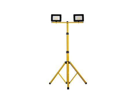 Projektor LED na statywie żółty 2x30W 2x2350lm IP65 6400K SL-S01