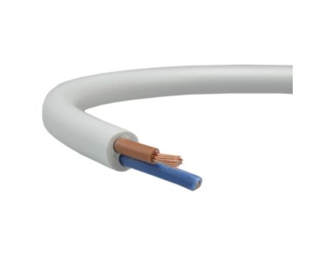 Przewód prądowy H03VV-F / OMY 300V 2x0,75 biały linka Elektrokabel /500m/