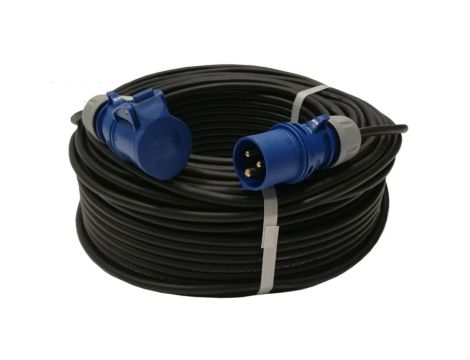 Przedłużacz kempingowy elCORD CEE 16A-3 230V IP44 40m H07RN-F 3G2,5 (gumowy OPD) z wt. i gn. CEE 16A-3P 30J26400