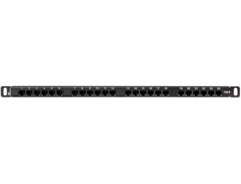 Patch panel UTP kat. 6, 24 porty (PGF-6UTP24-B7) GETFORT