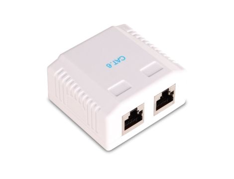 Gniazdo natynkowe kat. 6 2xRJ45 (GF-2G6UTP) GETFORT