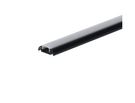 Profil led Basic Max 1m czarny z osłoną mleczną ML