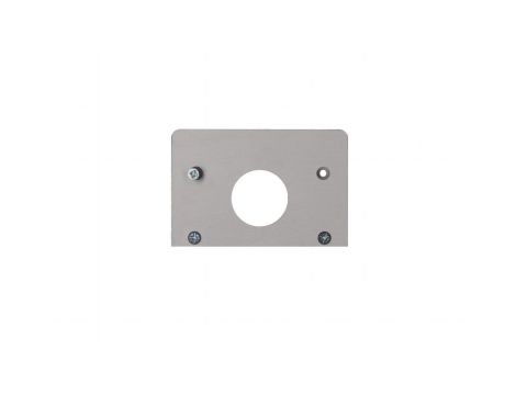 Zaślepka do profilu Aqua Max srebrna z otworem z wkrętami