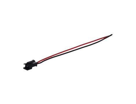 Gniazdo 2-pin czarne przewód 8cm 24awg