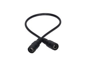Przedłużka DC 5.5/2.1 1G-1G czarna 30cm 22/20awg
