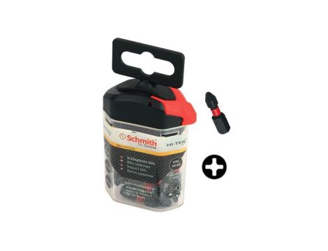Bity udarowe PH3 25mm 20szt zestaw BIT krzyżowy - Schmith