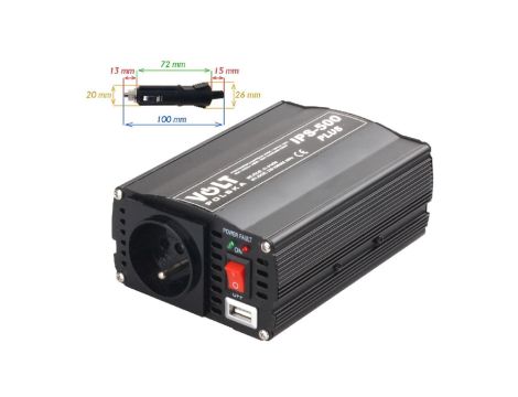 Przetwornica IPS 500 PLUS 24V / 230V 350/500 W (3IPS50024P) VOLT POLSKA