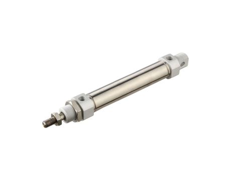 Siłownik pneumatyczny okrągły ISO6432 D20x100 z amortyzacją mechaniczną