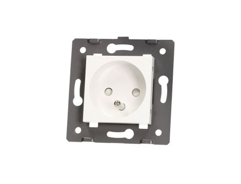 Livolo BIAŁY WKŁAD GNIAZDA ELEKTRYCZNEGO 16A FRENCH (BOLEC) Livolo-WG-71FR-61