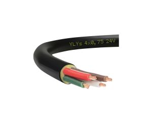 Przewód przyczepowy samochodowy YLYs 4x0,75 24V Elektrokabel /100m/