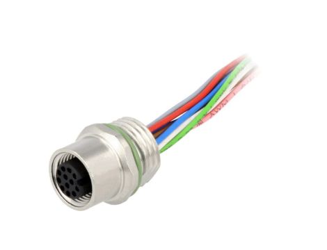 Złącze M12 żeńskie proste 0,5m 12pin 21033532C00