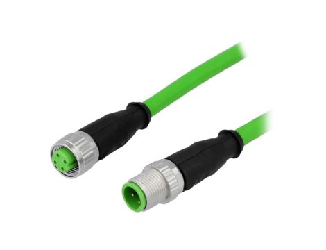 Złącze M12 męsko-żeńskie proste 7,5m 4pin 21349293405075