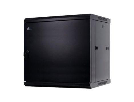 Szafa Rack 19 12U, 600x600, wisząca, drzwi stalowe (WGB12-66EH-WSB) GETFORT