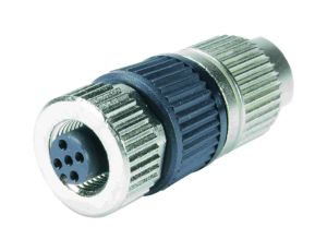 Złącze M12 żeńskie proste 4pin 50V 21032122305