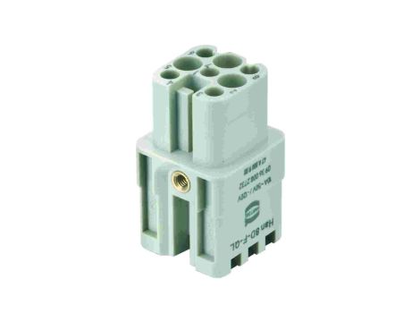 Złącze HAN prostokątne żeńskie 8pin 10A 50V 09360082732