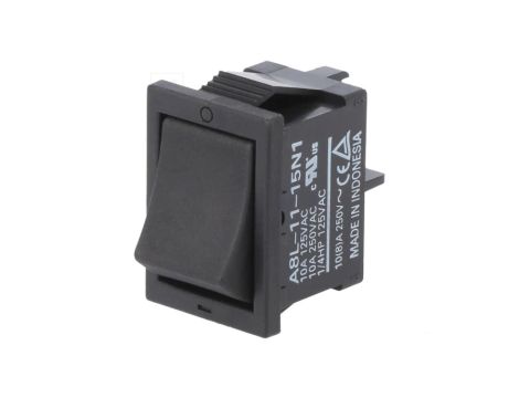 ROCKER SPST Poz 2 ON-OFF 10A/250VAC czarny brak -2055C A8L1115N1