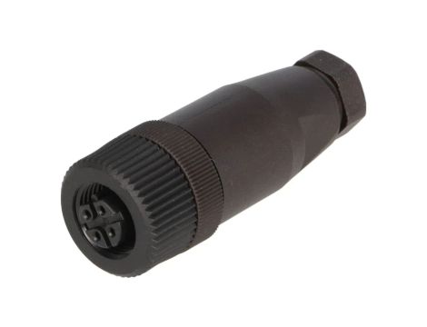 Złącze żeńskie M12 proste 4-pin na przewód SDOGH040PLSFKPG