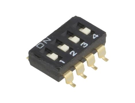 Przełącznik DIP-Switch 4 sekcje ON-OFF A6S-4101-H