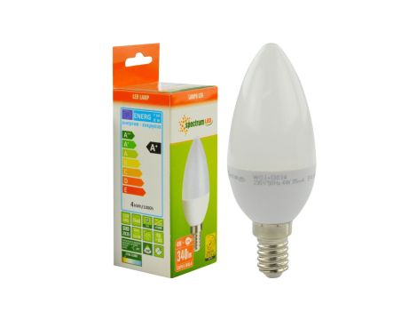 Żarówka LED E14 230V 4W świecowa 320lm ciepła