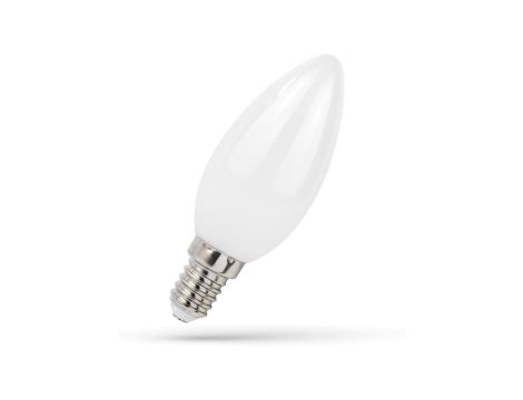 Żar. LED E14 230V 4W świecowa COG ciepła