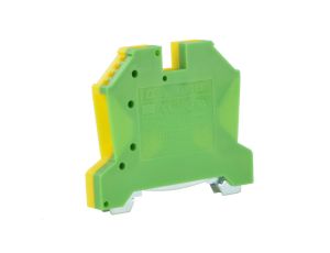 Złączka na szynę TH35 6mm2 zielono-żółta PE