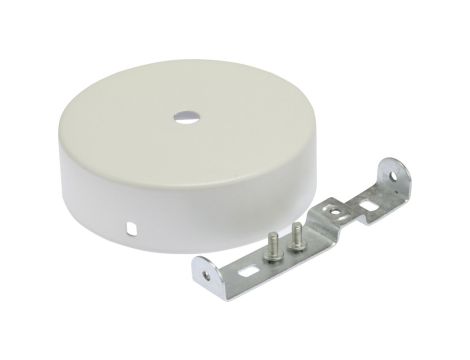 Podsufitka metalowa 1 otwór biała, fi 100