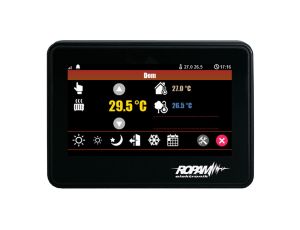 Panel dotykowy, 4,3” TFT LCD, pojemnościowy, złącza rozłączne, kolor czarny