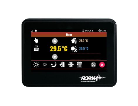 Panel dotykowy, 4,3” TFT LCD, pojemnościowy, złącza rozłączne, kolor czarny