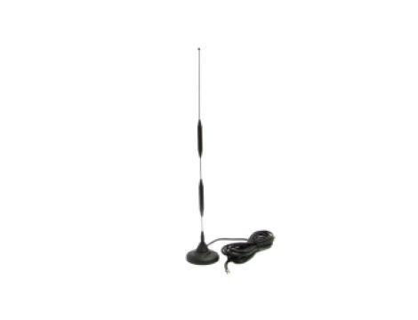 Antena GSM/LTE magnetyczna, 9 - 12dBi, 900/1800 MHz, SMAm, czarna AT-GSM-MAG-9dBi