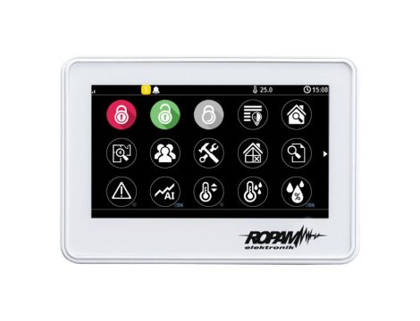 Panel dotykowy, 4,3” TFT LCD, pojemnościowy, złącza rozłączne, kolor biały
