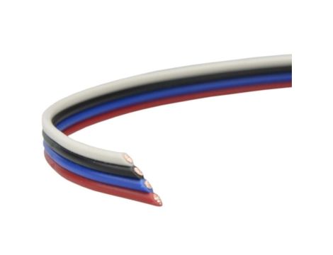 Przewód wstążkowy montażowy TLWY 4x0,35 150V kolorowy Technokabel /50m/