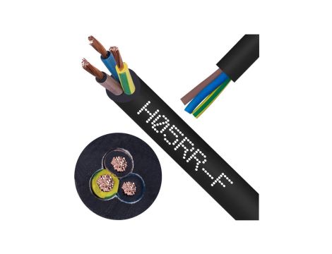 Przewód w gumie H05RR-F / OW 3x2,5 300/500V Elektrokabel /10m/