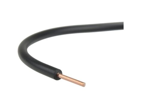 Przewód instalacyjny H07V-U / DY 0,5 750V czarny drut Elektrokabel /100m/