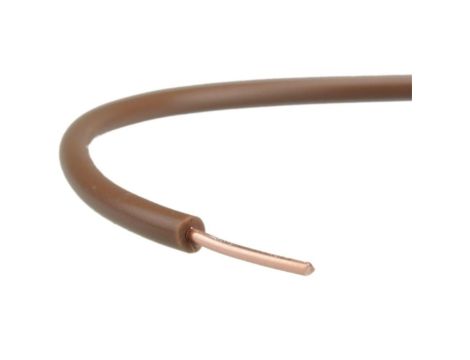 Przewód instalacyjny H07V-U / DY 0,75 750V brązowy drut Elektrokabel /100m/