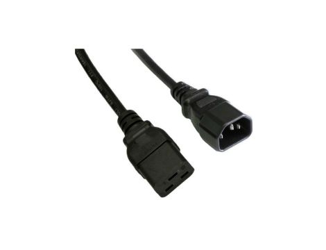 Kabel zasilający przedłużacz serwerowy Akyga AK-UP-02 CU 3x1mm IEC C19 / IEC C14 1.8 m