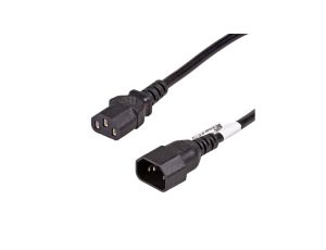 Kabel zasilający przedłużacz Akyga AK-PC-11A CCA 3x0.5mm IEC C13 / IEC C14 5 m