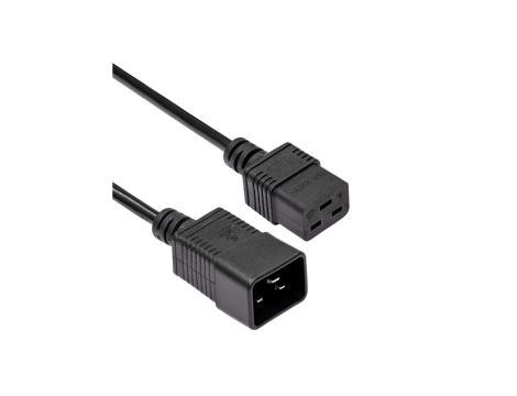 Kabel zasilający przedłużacz serwerowy Akyga AK-UP-03 CU 3x1mm IEC C19 / IEC C20 1.8 m