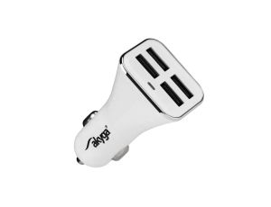Ładowarka samochodowa 12/24V Akyga AK-CH-09 34W 4x USB-A 5V / 6.8A biała