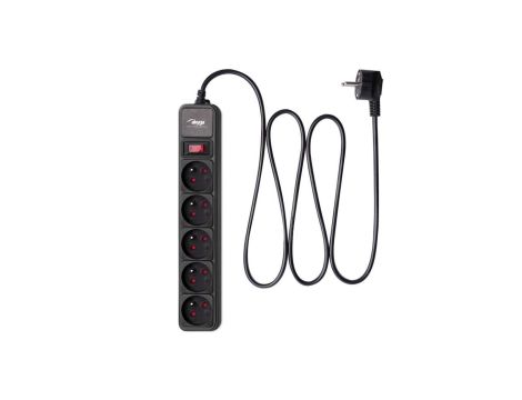 Listwa przeciwprzepięciowa Akyga AK-SP-05B 5 gniazd CEE 7/5 (Typ E) 3 m