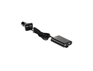 Ładowarka samochodowa 12/24V Akyga AK-CH-10 45W 4x USB-A 5V / 9A modułowa czarna