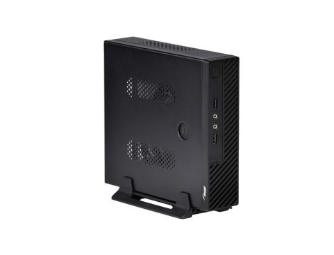 Obudowa mini ITX Akyga AK-100-01BK 2x USB 2.0 czarna z zasilaczem 60W