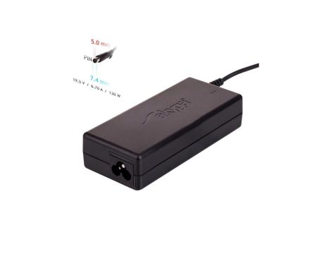 Zasilacz do notebooka Akyga AK-ND-57 19.5V / 6.7A 130W 7.4 x 5.0 mm + pin DELL 1.2m