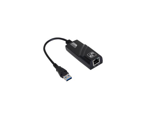 Adapter z kablem Akyga AK-AD-31 karta sieciowa USB A (m) / RJ45 (f) 10/100/1000 ver. 3.0 15cm