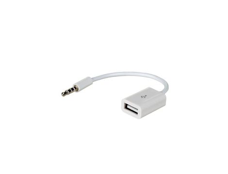 Adapter z kablem Akyga AK-AD-24 USB A (f) / mini Jack (m) 15cm