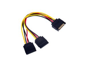 Adapter z kablem Akyga AK-CA-31 SATA (m) / 2x SATA (f) 2x 15cm