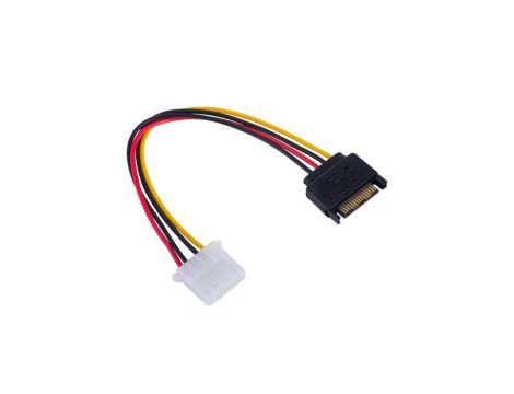 Adapter z kablem Akyga AK-CA-11 SATA (m) / Molex (f) 15cm