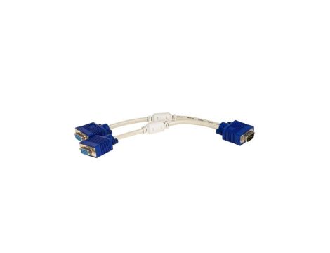 Adapter z kablem Akyga AK-AD-20 VGA (m) / 2x VGA (f) 2x 15cm