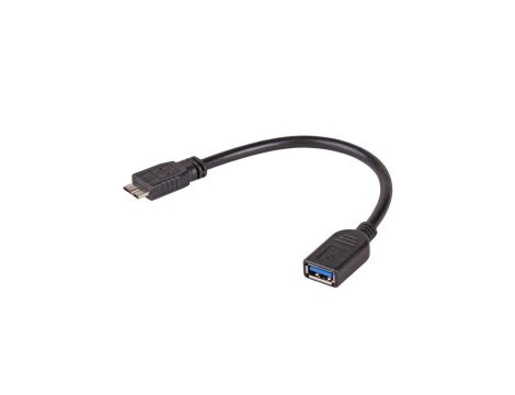 Adapter z kablem Akyga AK-AD-30 USB A 3.0 (f) / micro USB 3.0 (m) OTG 15cm
